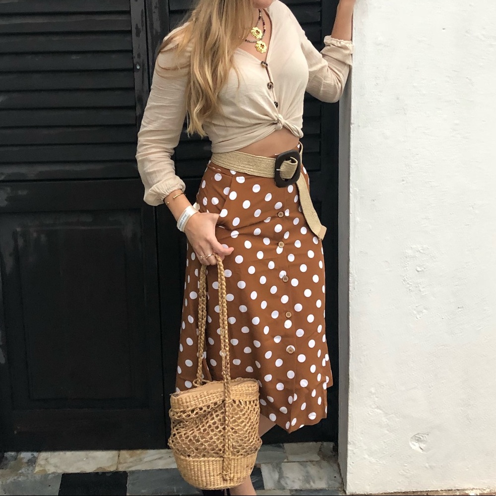 Polka dot skirt
